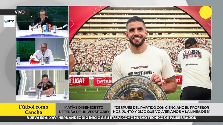 La palabra de Matías Di Benedetto por el presente de la 'U'.
