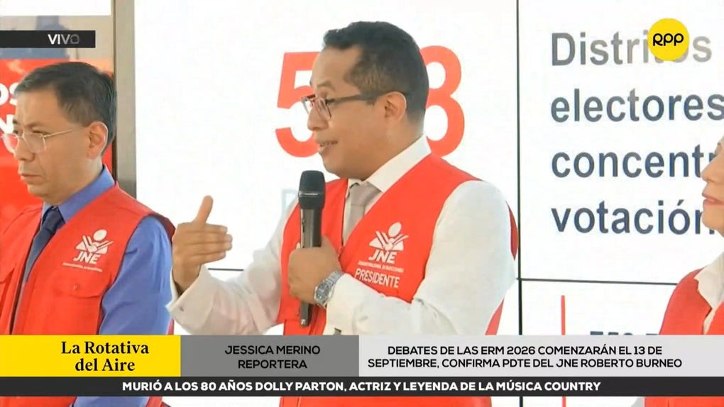 JNE anuncia fecha de debates para las Elecciones Regionales y Municipales 2026