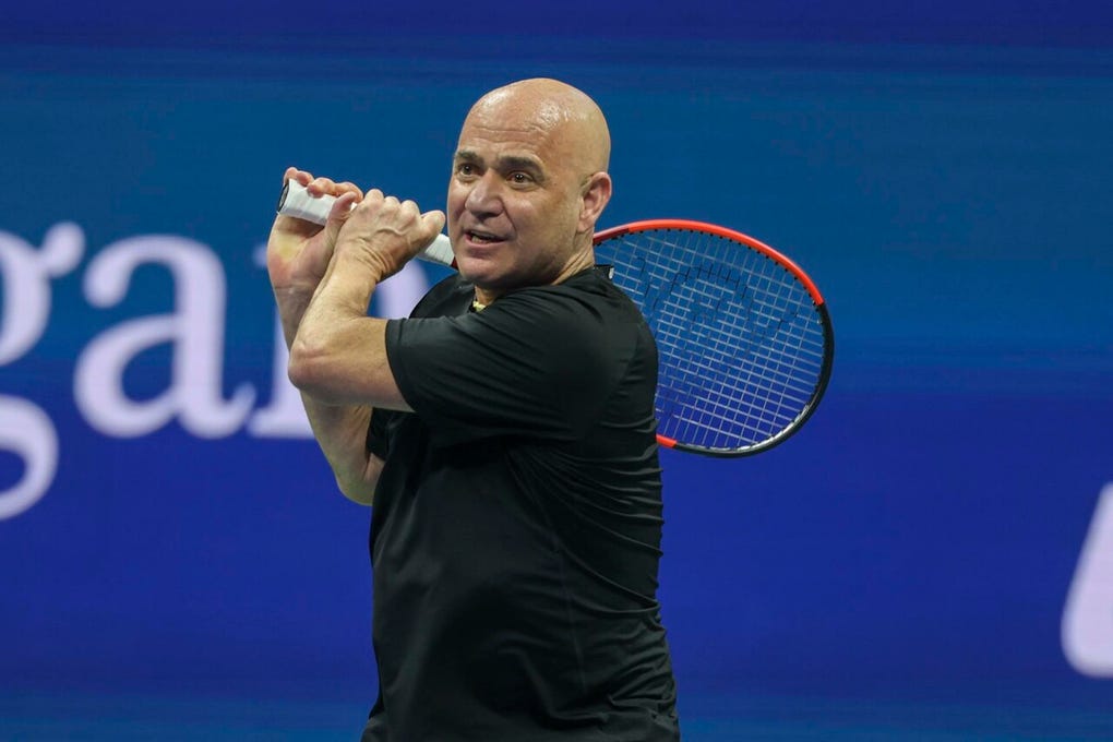 Andre Agassi, considerado uno de los más grandes tenistas de todos los tiempos.