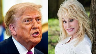 Donald Trump publica un dibujo con Dolly Parton agarrada de su brazo