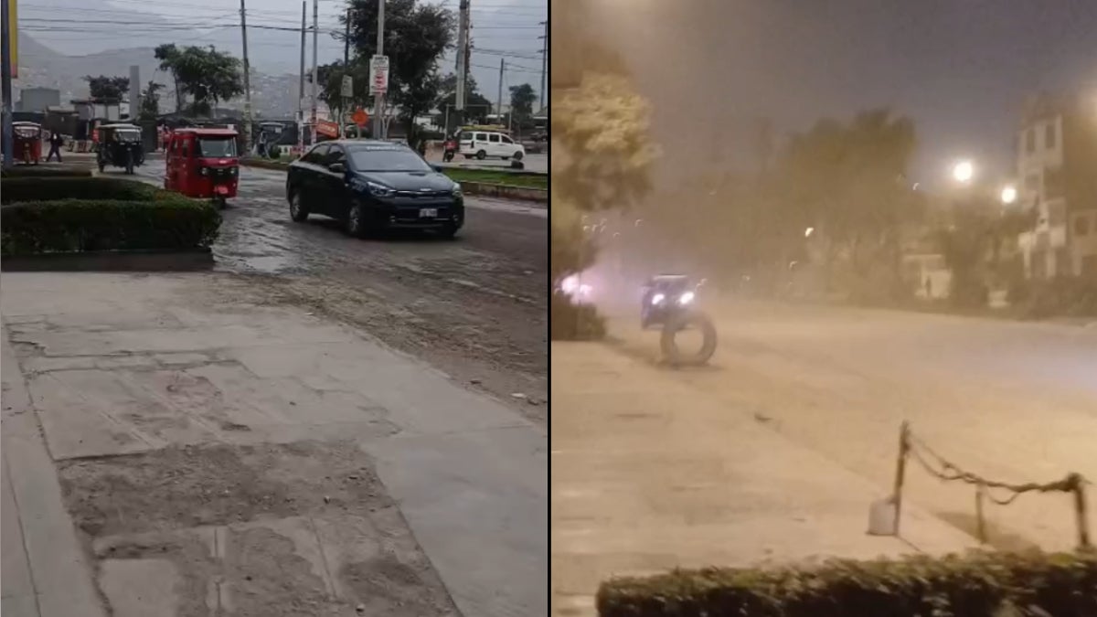 El polvo que levantan los carros ingresa a las casas de la zona
