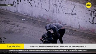 San Juan de Miraflores: hombre roba a transeúnte tras propinarle una brutal patada voladora [VIDEO]