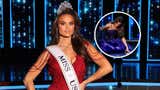 Audrey Eckert, Miss USA 2025, sufre dos caídas antes de entregar su corona [VIDEO]