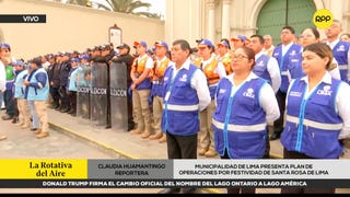 Municipalidad de Lima presenta plan de operaciones por festividad de Santa Rosa de Lima