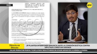 Juntos por el Perú presenta denuncia contra diputado Christian Aranda por presuntamente difundir información médica de paciente