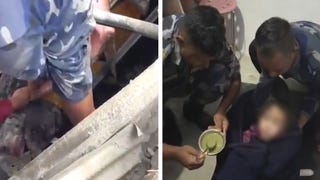 Nepal: rescatan con vida a una niña de seis años tras 60 horas atrapada en un hueco