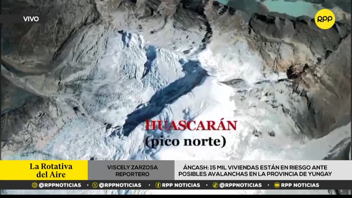 Yungay: alrededor de 30 mil habitantes están expuestos a posibles avalanchas, advierte alcalde