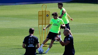 Se acabó la novela: Julián Alvarez retomó los entrenamientos con el grupo del Atlético de Madrid
