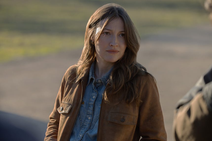 Kelly Macdonald interpreta a Kerry, la sheriff de Rushville, Nebraska, donde se desarrolla parte de la historia.