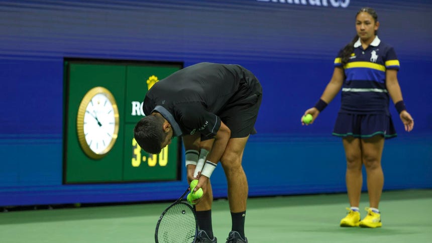 Los problemas físicos le pasaron factura a 'Nole' durante todo el encuentro.