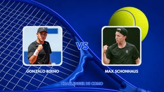 Gonzalo Bueno vs Max Schonhaus EN VIVO: ¿a qué hora juegan y dónde ver los octavos de final del Challenger de Como?