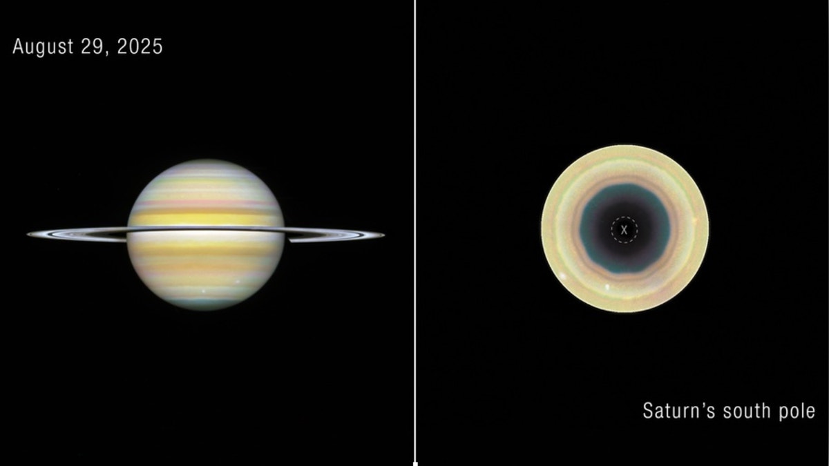 Descubren una estructura en forma de decágono en las nubes de Saturno