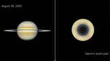Descubren una estructura en forma de decágono en las nubes de Saturno