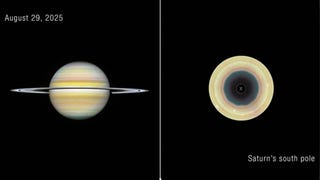 Descubren una estructura en forma de decágono en las nubes de Saturno