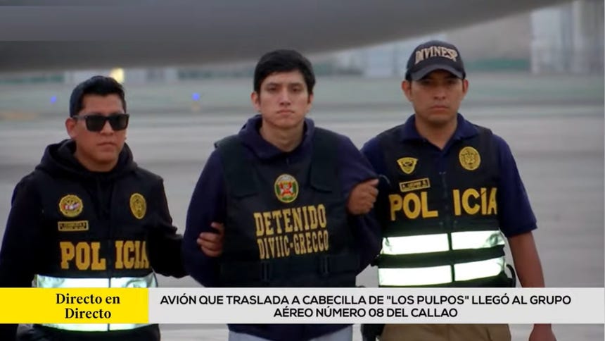 Jhonsson Cruz: cabecilla de ‘Los Pulpos’ llegó a Lima tras haber sido capturado en Bolivia