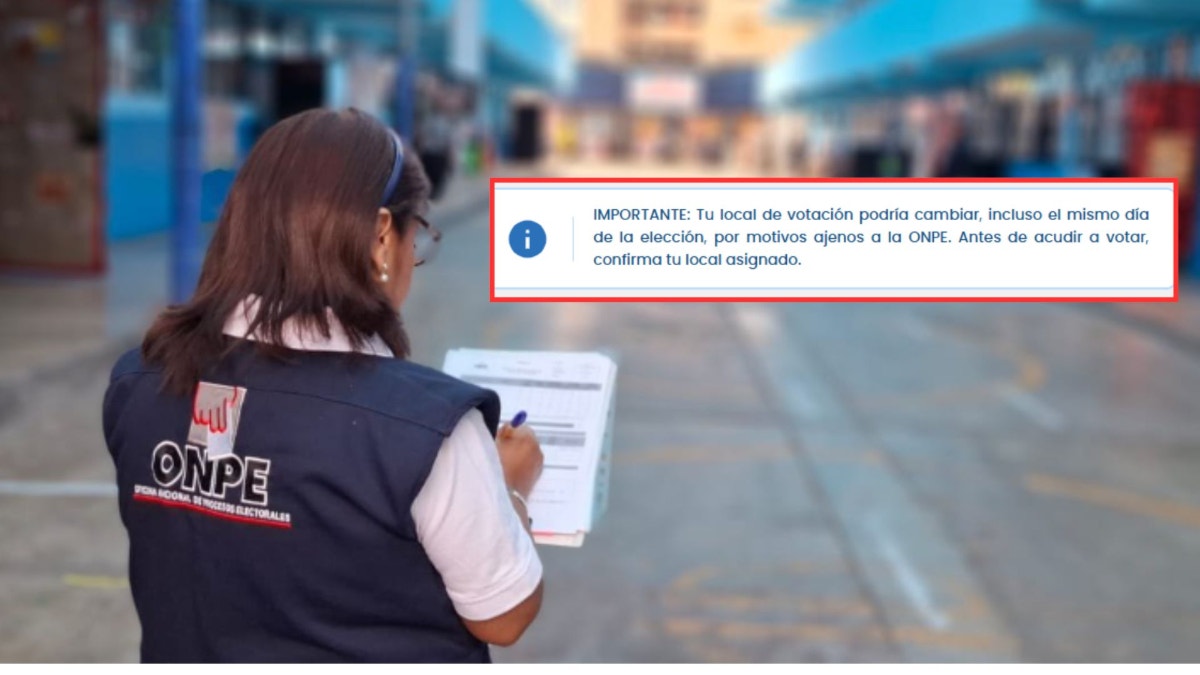 ¿Votarás en las Elecciones Regionales y Municipales? Tu local de votación podría cambiar incluso el mismo día