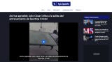 <strong>TyC Sports de Argentina</strong>: Así fue agredido Julio César Uribe a la salida del entrenamiento de Sporting Cristal