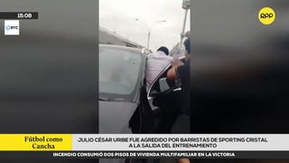 Julio César Uribe fue agredido por barristas de Sporting Cristal [VIDEO]