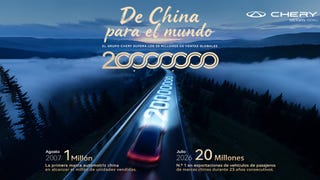 Chery supera los 20 millones de vehículos vendidos a nivel mundial
