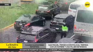 Detienen a varón y mujer tras intensa persecución por las calles de San Miguel [VIDEO]