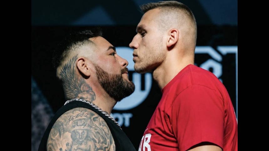 Careo de Andy Ruiz Jr y Damian Knyba previo a su pelea en Nueva Jersey