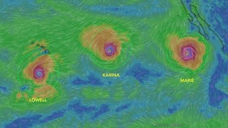 Tres huracanes coinciden en simultáneo en el Océano Pacífico en un fenómeno poco usual: ¿A qué se debe?