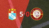 Liga 1: Sporting Cristal le pasó por encima 5-0 a Los Chankas con doblete de Yoshimar Yotún