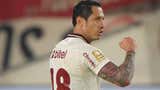 Gianluca Lapadula anotó de penal para marcar el 2-2 definitivo en el Universitario vs Comerciantes Unidos