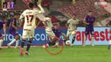 ¿Era para roja? El pisotón de Álex Valera contra Alexis Cossio que no fue revisado en el VAR [VIDEO]