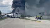Un avión de carga de Amazon se estrella en el aeropuerto de Miami [VIDEO]