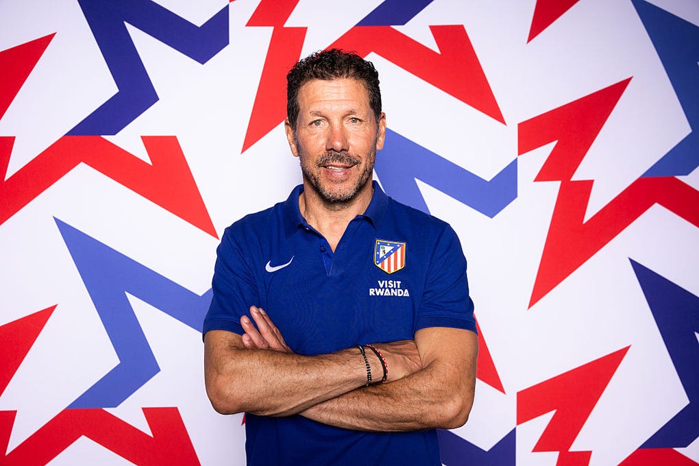 El entrenador Diego Simeone.