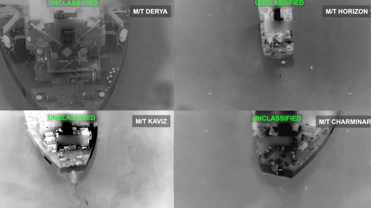 Comando Central de EE.UU. confirma destrucción de cinco petroleros iraníes y difunde video de ataques