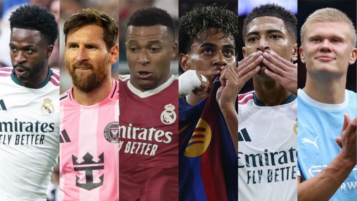 LIonel Messi, Kylian Mbappé, Vinícius Jr, Erling Haaland y Lamine Yamal entre los nominados al Balón de Oro