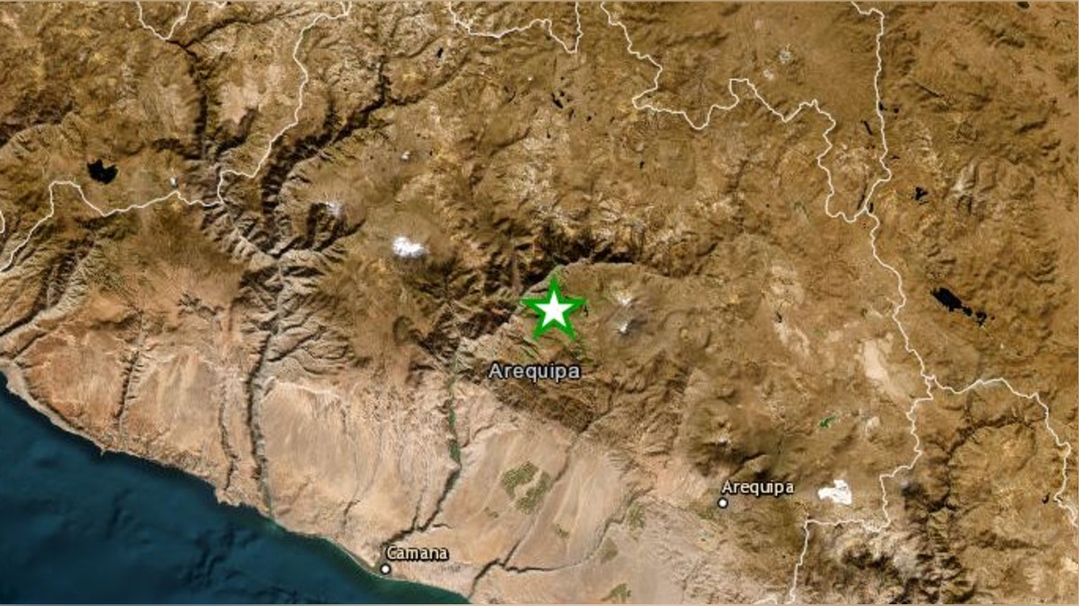 Un sismo de magnitud 3.4 remeció la región Arequipa esta madrugada