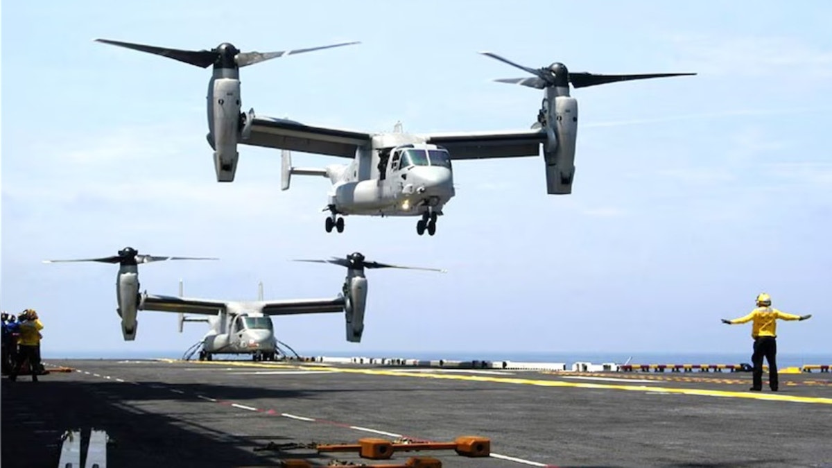 Aeronaves Osprey de EE.UU. se suman a operativo en Ecuador contra disidencias de las FARC
