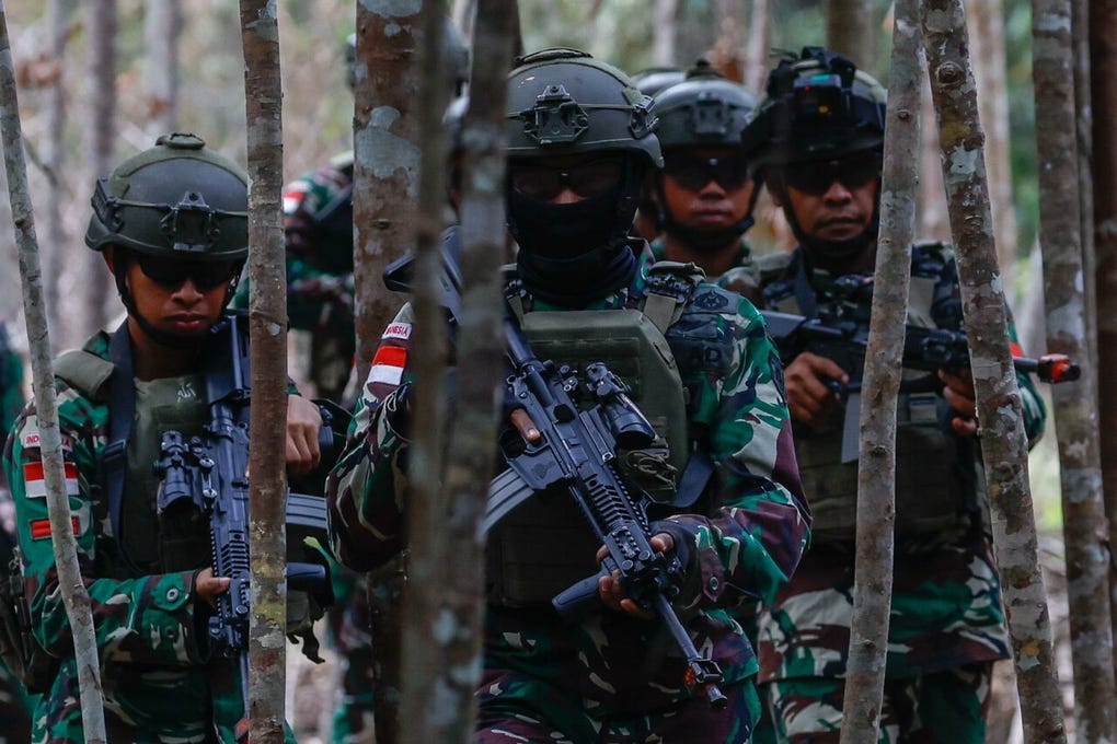 Más de 4 000 soldados de 21 países participan en los ejercicios militares Super Garuda Shield 2026 que se llevan a cabo en la ciudad de Baturaja, en la provincia de Sumatra del Sur.