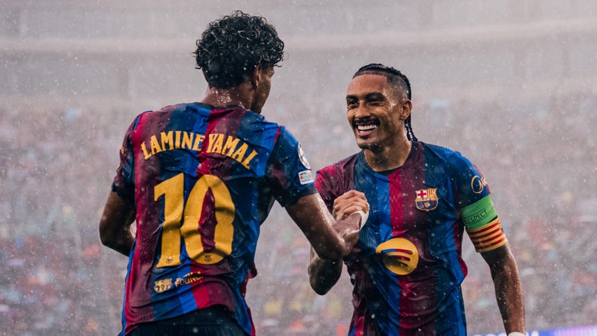 Lamine Yamal y Raphinha son dos de los capitanes del cuadro catalán.