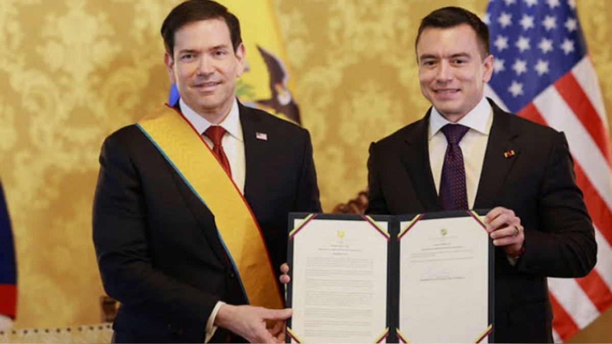 Ecuador: Daniel Noboa condecora a Marco Rubio y alaba su capacidad de "resolver problemas"