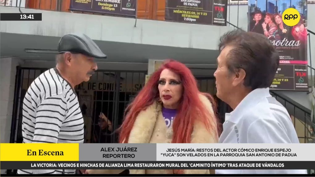 El actor cómico Enrique Espejo es velado en la parroquia San Antonio de Padua, en Jesús María.