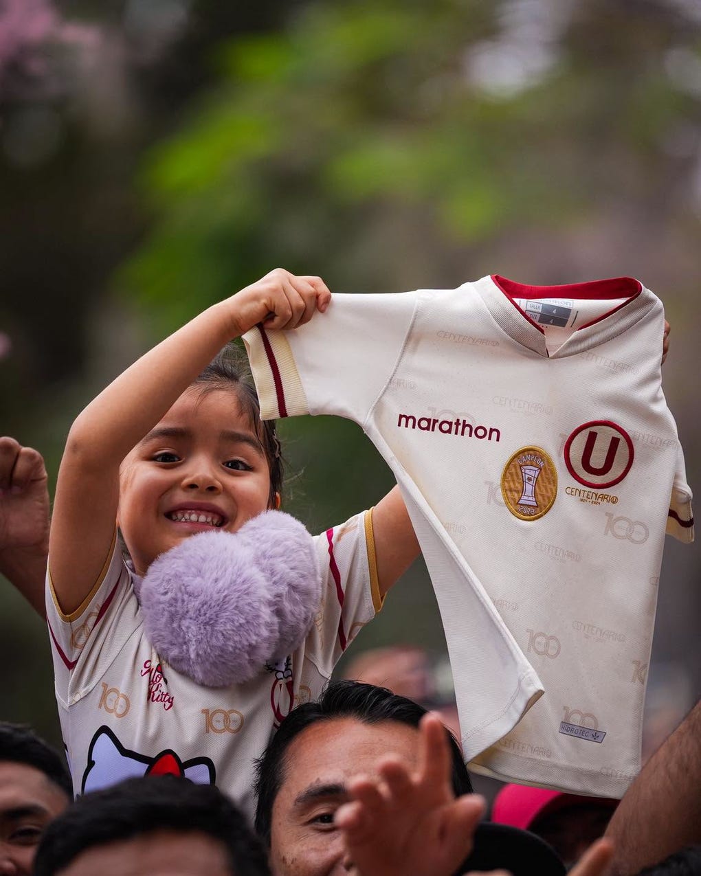 Pequeños hinchas de la U.