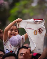 Pequeños hinchas de la U.