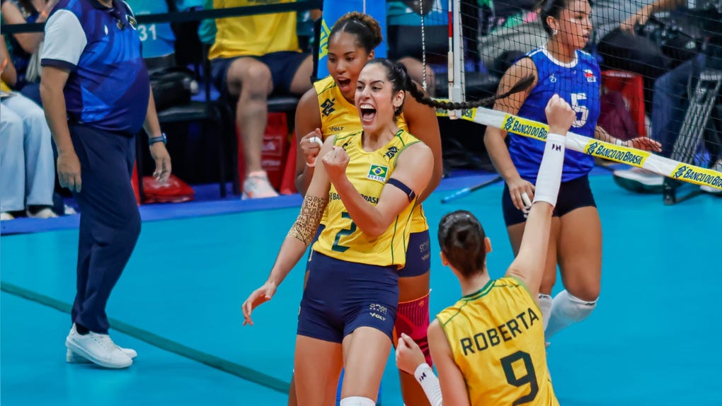 Ver vía Latina TV Brasil vs Chile en vivo en directo Sudamericano de Voley 2026 horario y canales TV de fecha 3 vía Youtube CSV Voley en vivo