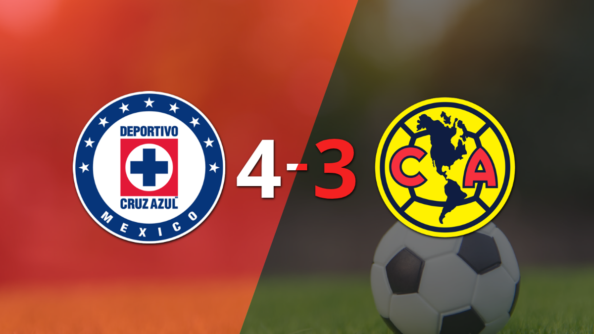 Liga MX: Cruz Azul se quedó con el Clásico Joven por 4 a 3 con gol agónico