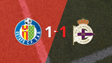 LaLiga EA Sports: Getafe no pudo en casa ante Deportivo y empataron 1-1