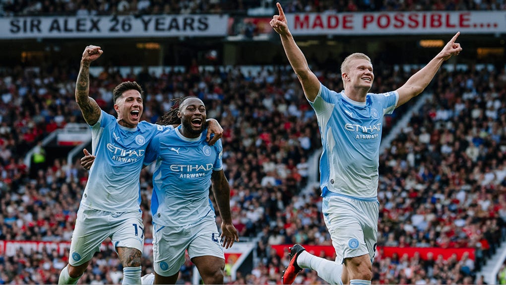Manchester City venció 1-0 al United por la Premier League.