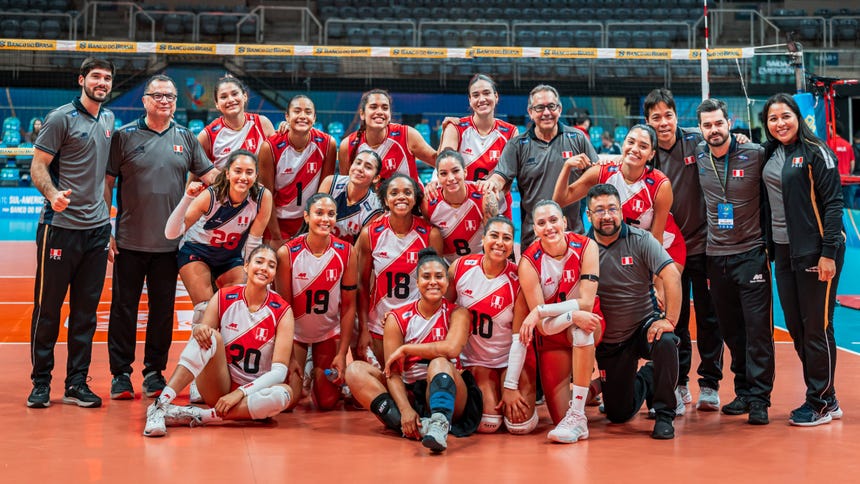 Perú finalizó quinto en la tabla de posiciones del Sudamericano de Vóley 2026.