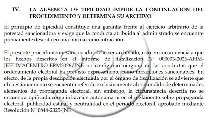 Renovación Popular pidió archivar el procedimiento sancionador contra Rafael López Aliaga y la organización política.