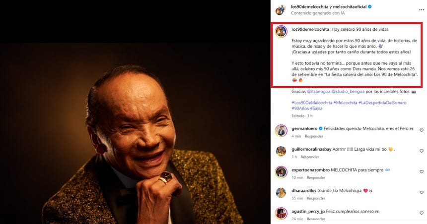 Pablo Villanueva 'Melcochita' agradece a sus seguidores tras anunciar su cumpleaños.