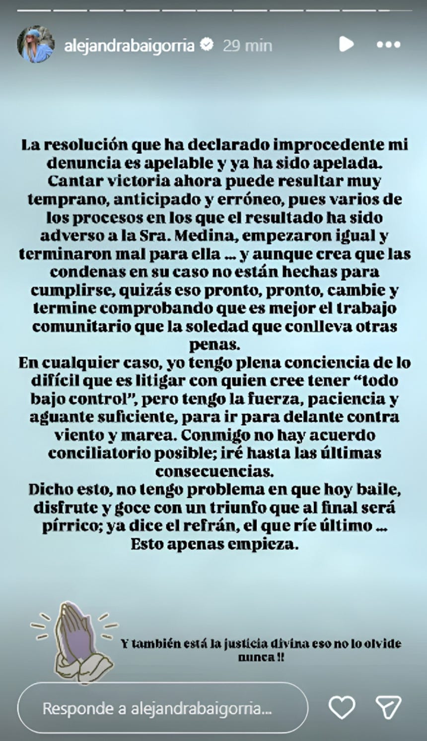 Alejandra Baigorria respondió a Magaly Medina tras fallo que rechazó su denuncia.