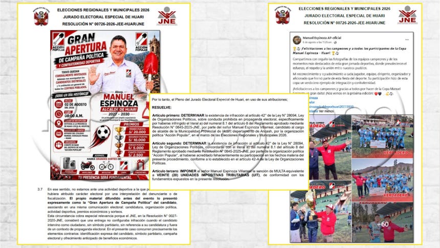 Extractos del expediente del caso de Manuel Espinoza vinculado a dádivas.